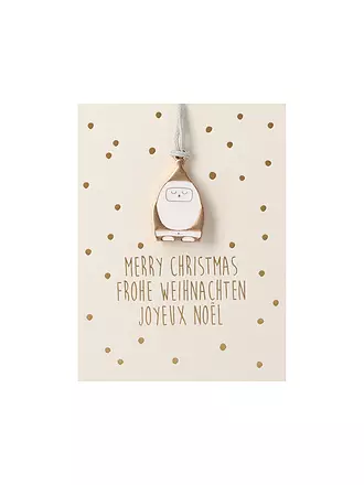 RAEDER | Weihnachts Deko MINI-ORNAMENT Mistelzweig | gold